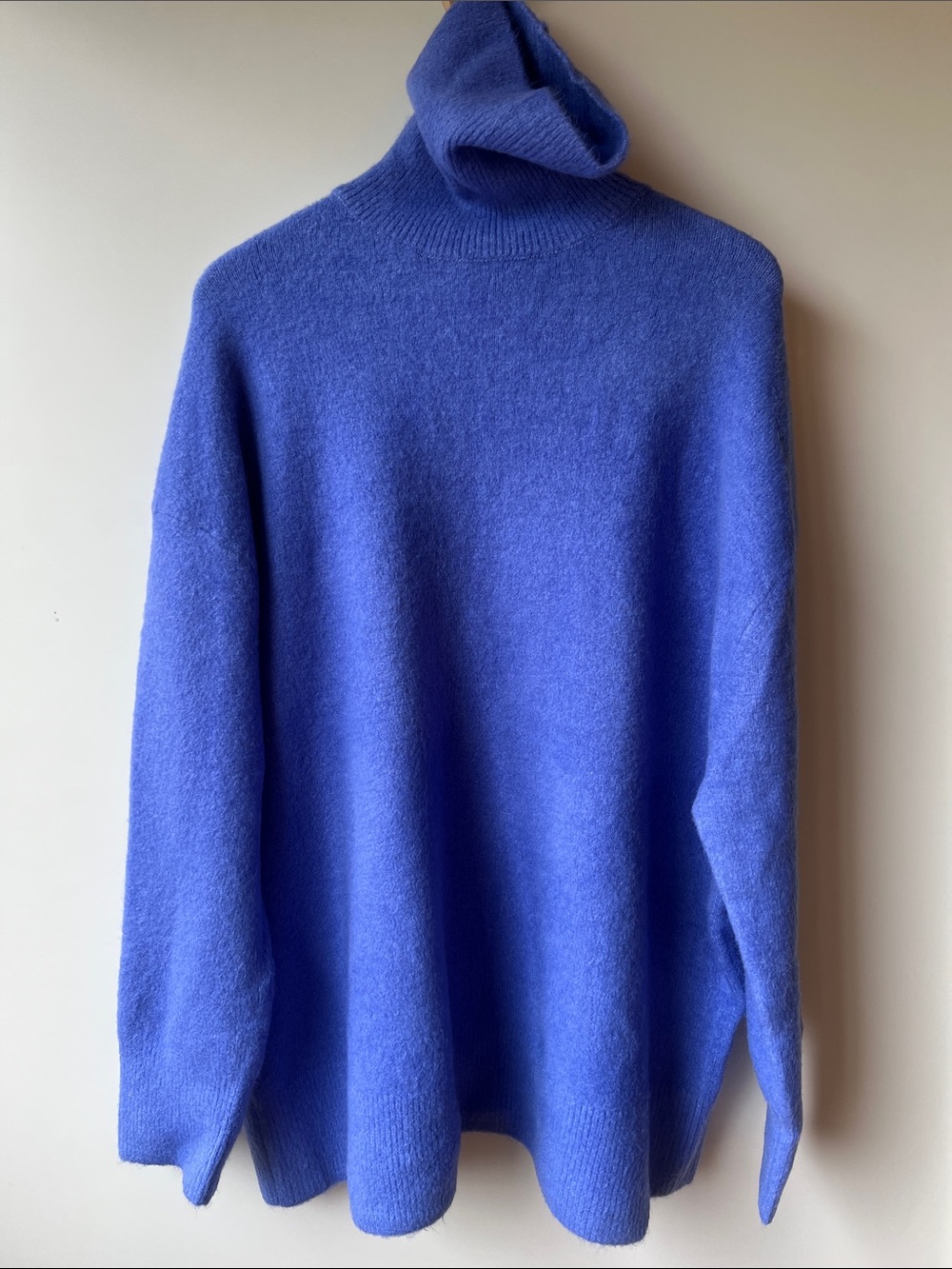 Zara Cobalt Blue Oversized Turtleneck Sweater/Dress